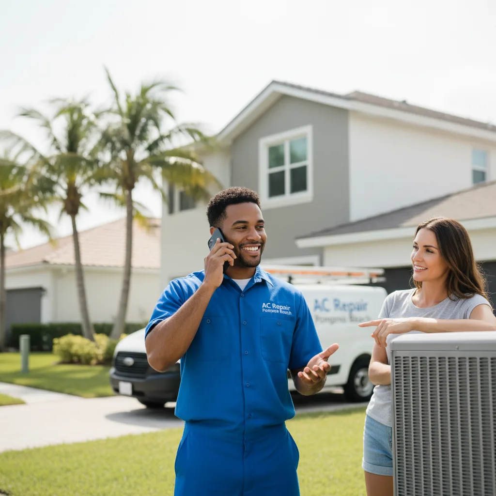 AC Repair Pompano Beach customer support in Justin